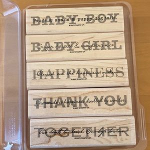 Stampin’ Up! Word on Word 5-Piece Stamp Set Typography Sentiment Stamps